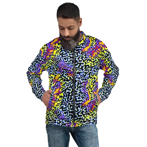 Acid Script on a Bomber Jacket
