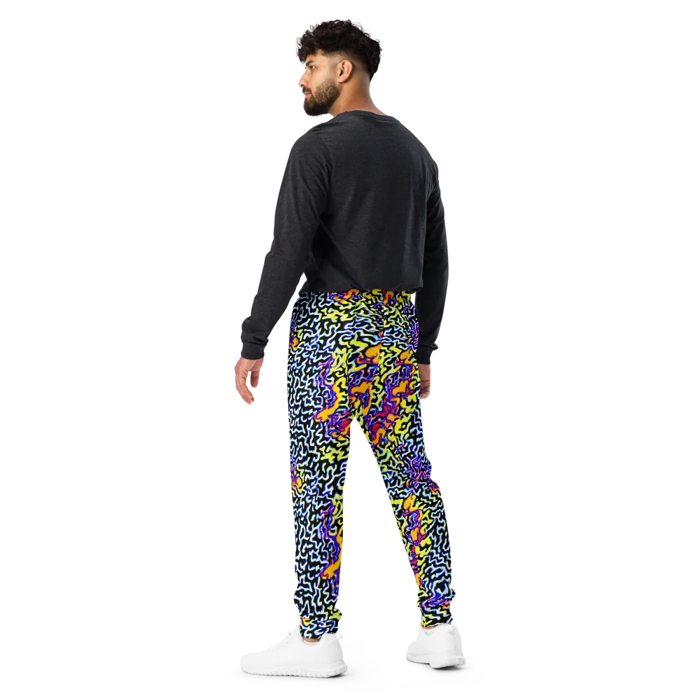 Acid Script on Men's Joggers — Back