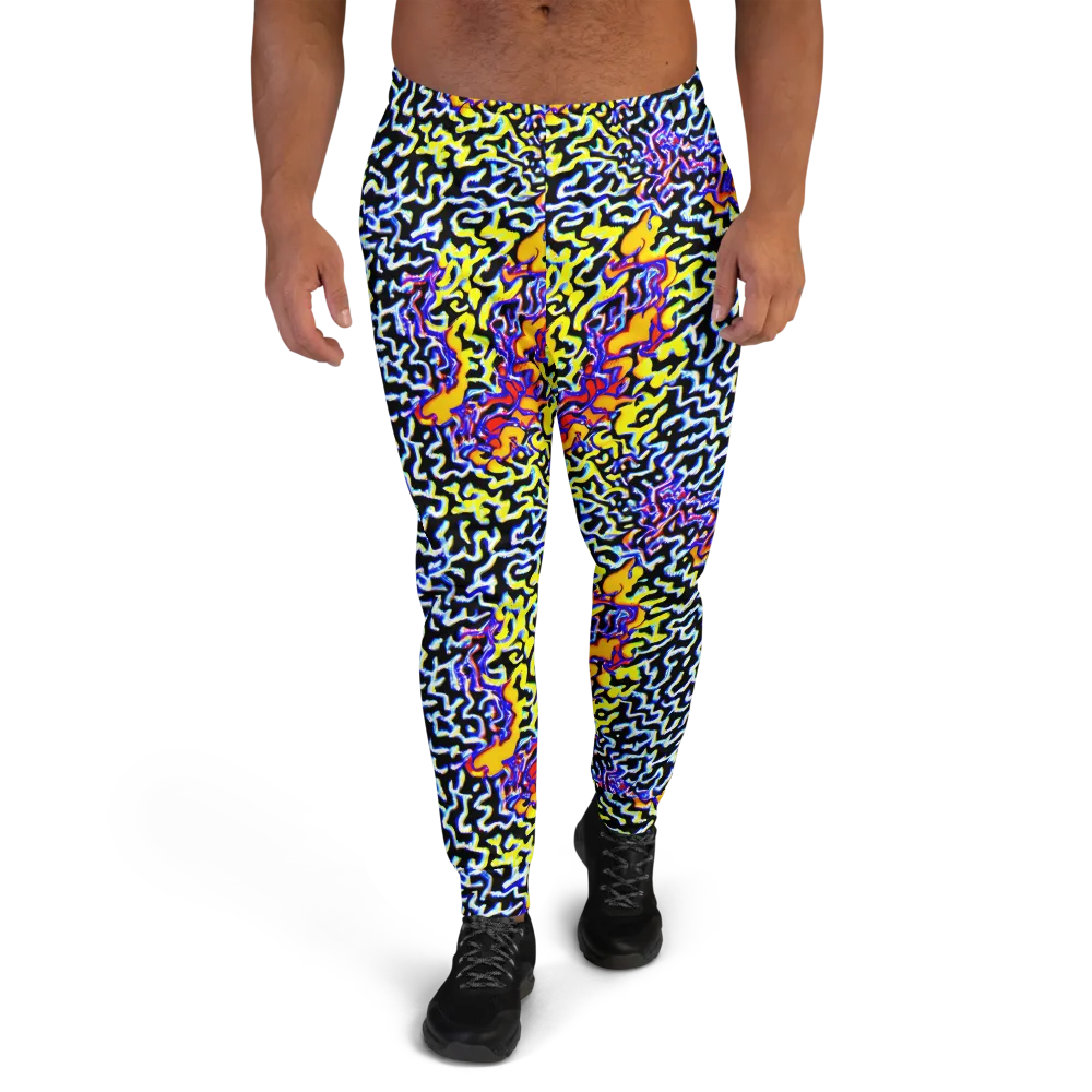 Acid Script on Men's Joggers — Front
