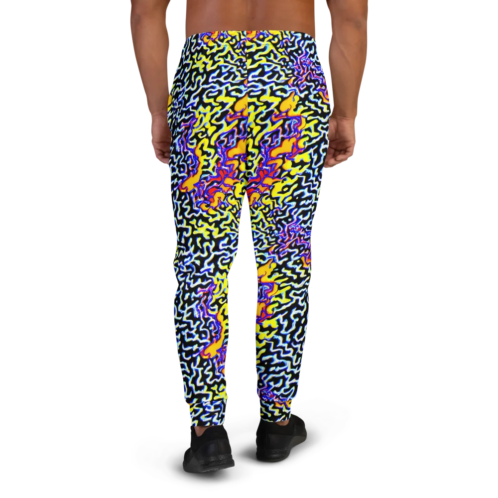 Acid Script on Men's Joggers — Back