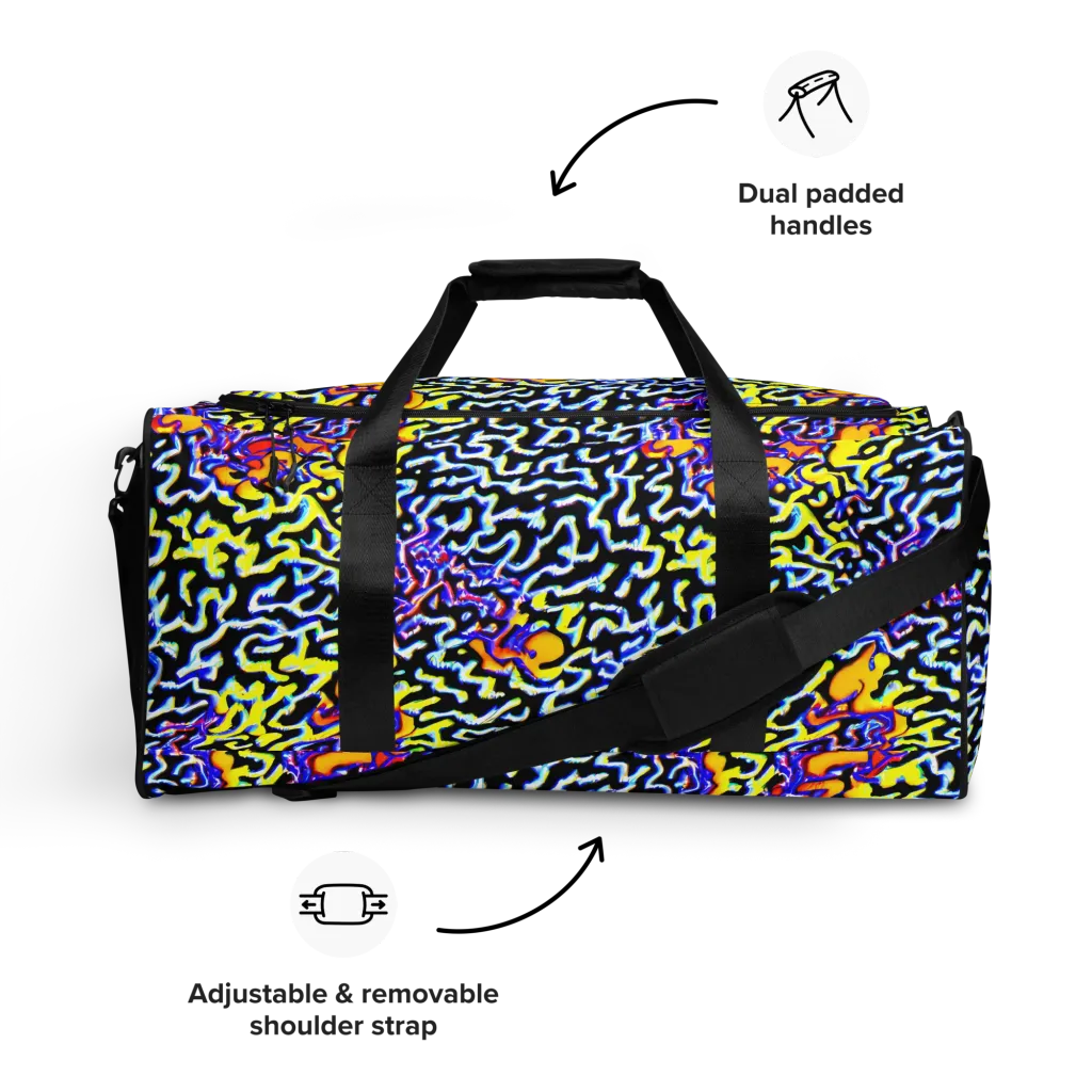 Acid Script on Duffle Bag — Front