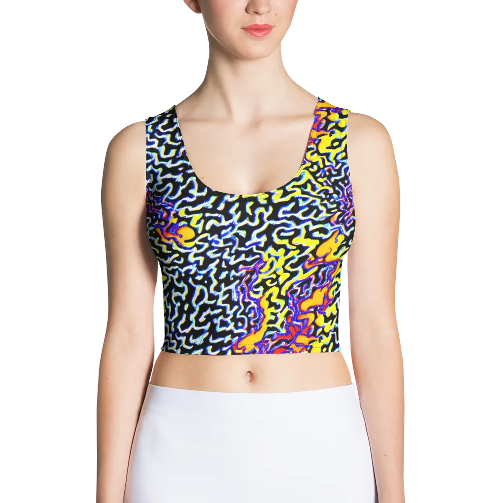 Acid Script on Crop Top — Front