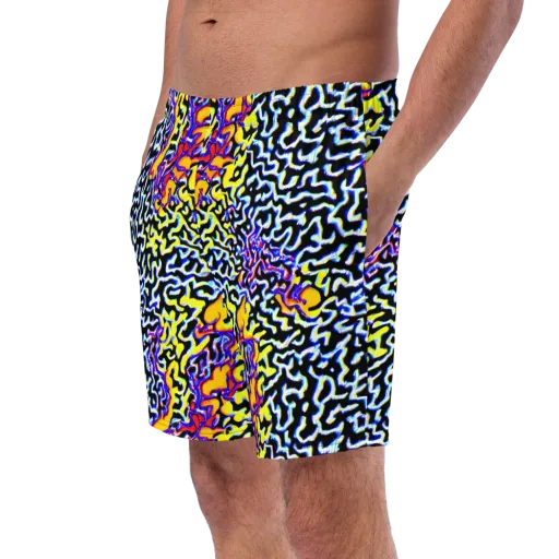Acid Script on a Swim Trunks