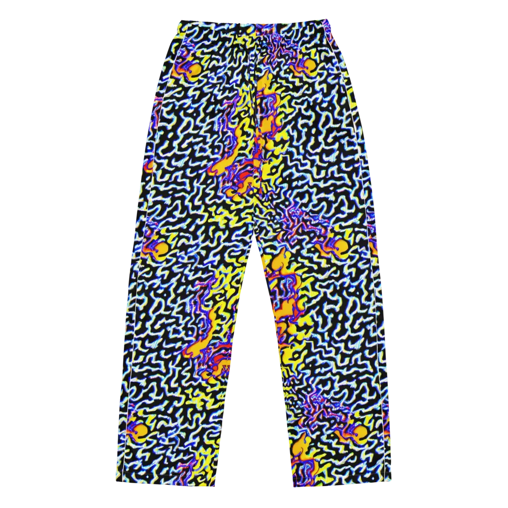 Acid Script on Women's Pajama Pants — Front