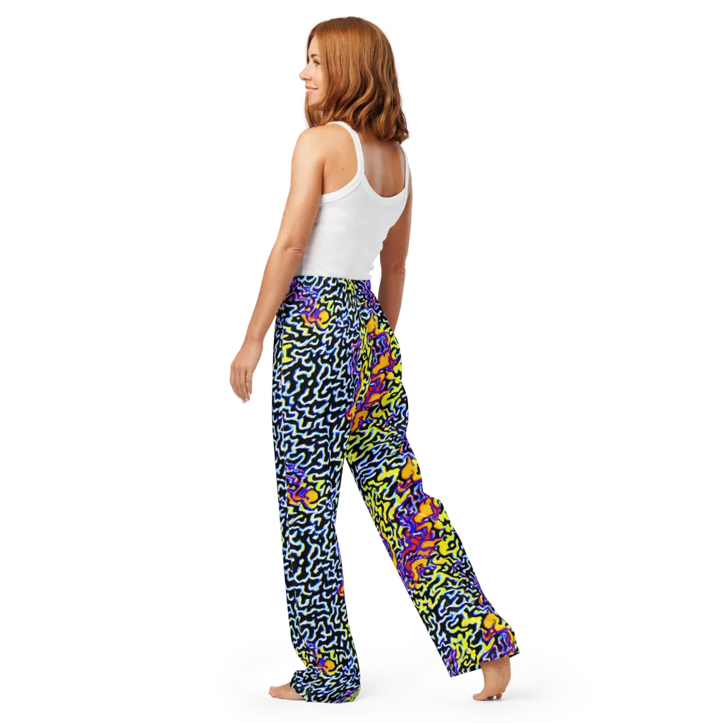 Acid Script on Women's Pajama Pants — Back
