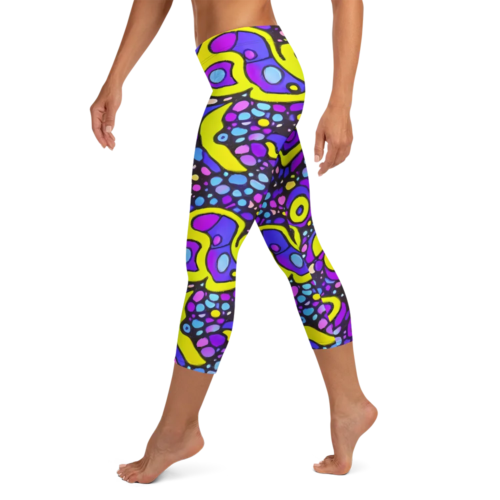 Chromatic Orbits on Capri Leggings — Left