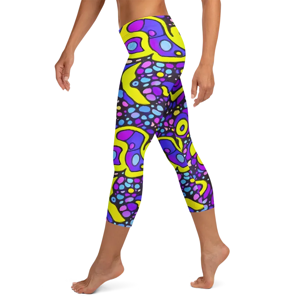 Chromatic Orbits on Capri Leggings — Left