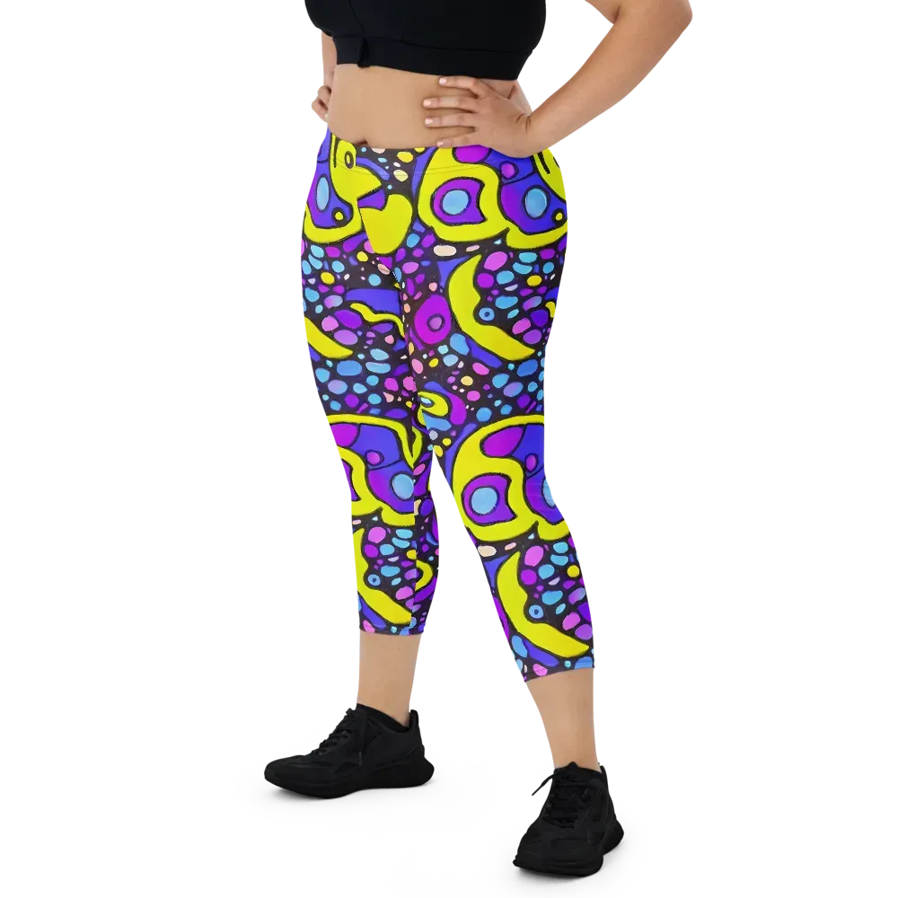 Chromatic Orbits on Capri Leggings — Front