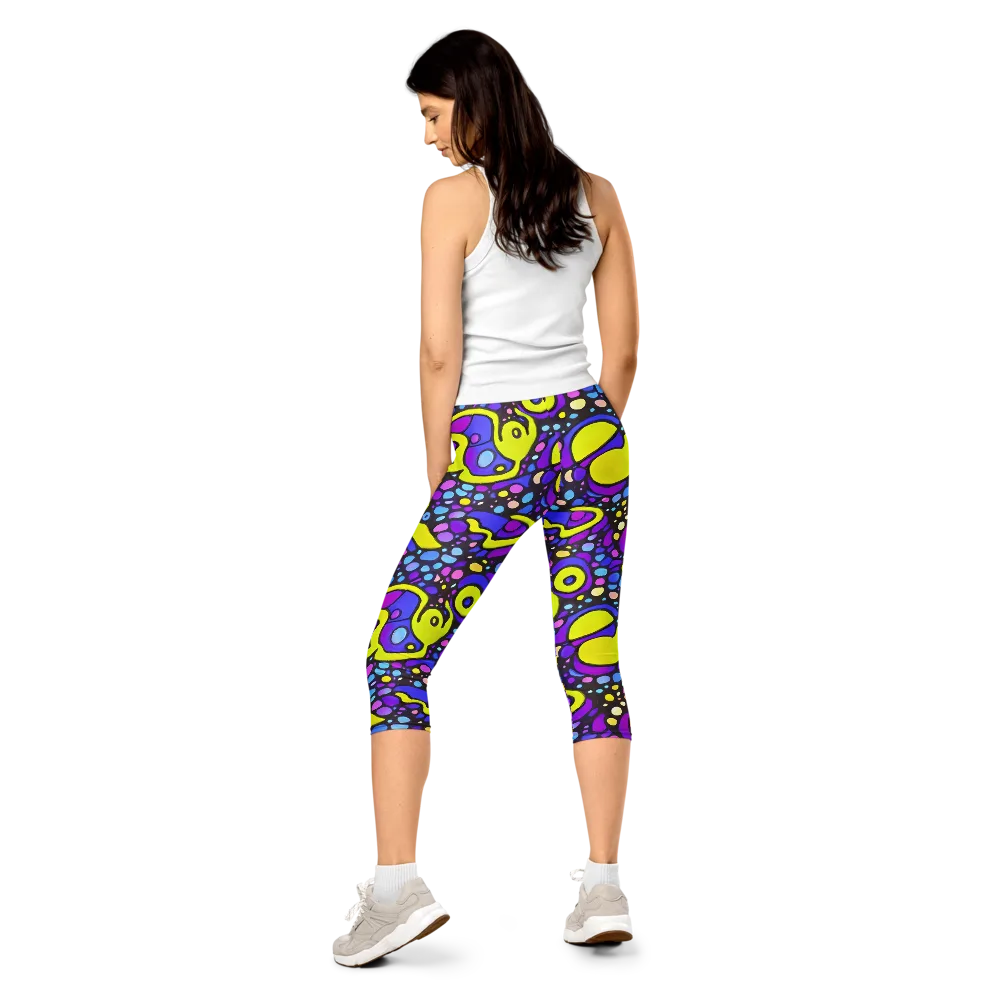 Chromatic Orbits on Capri Leggings — Back