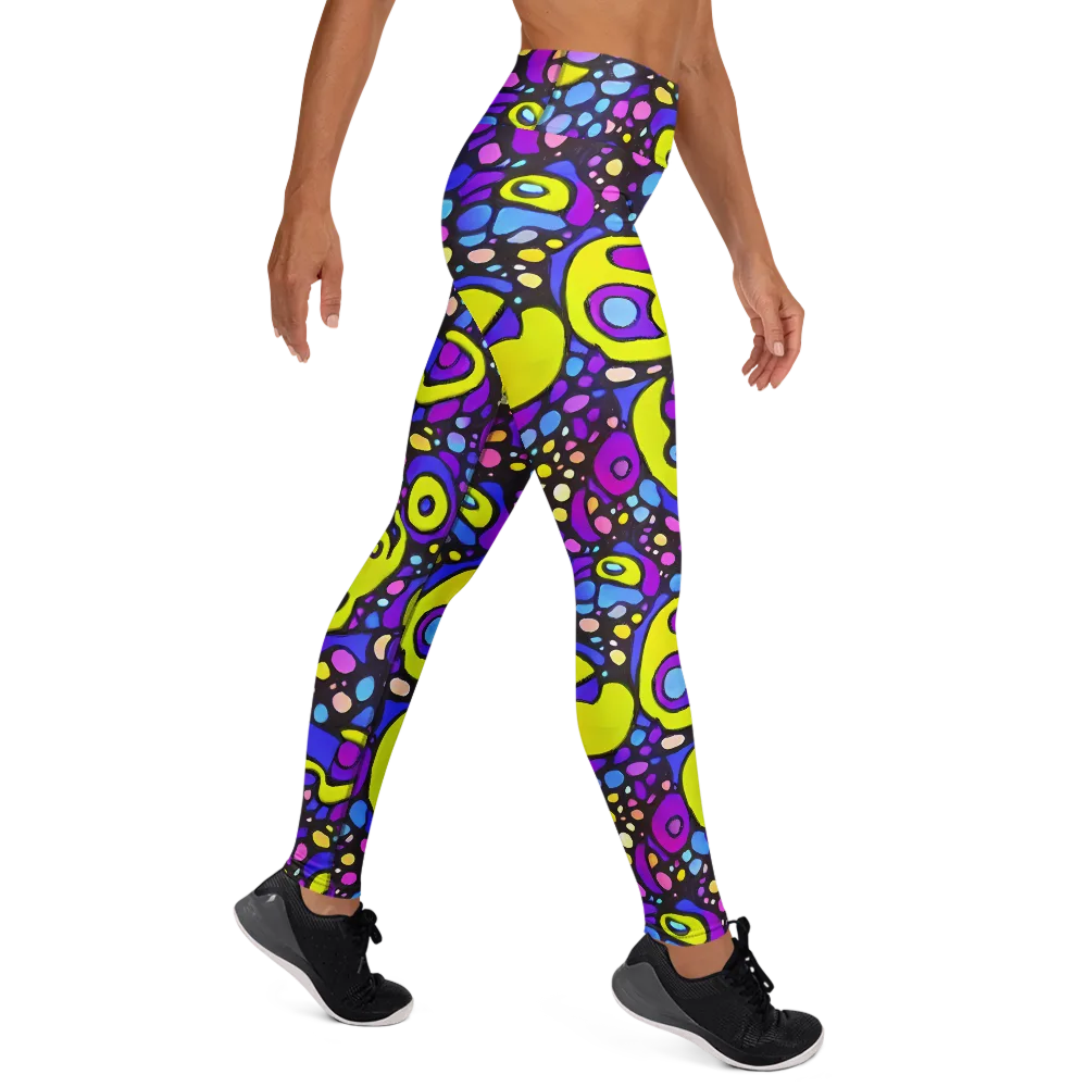Chromatic Orbits on Yoga Leggings — Right