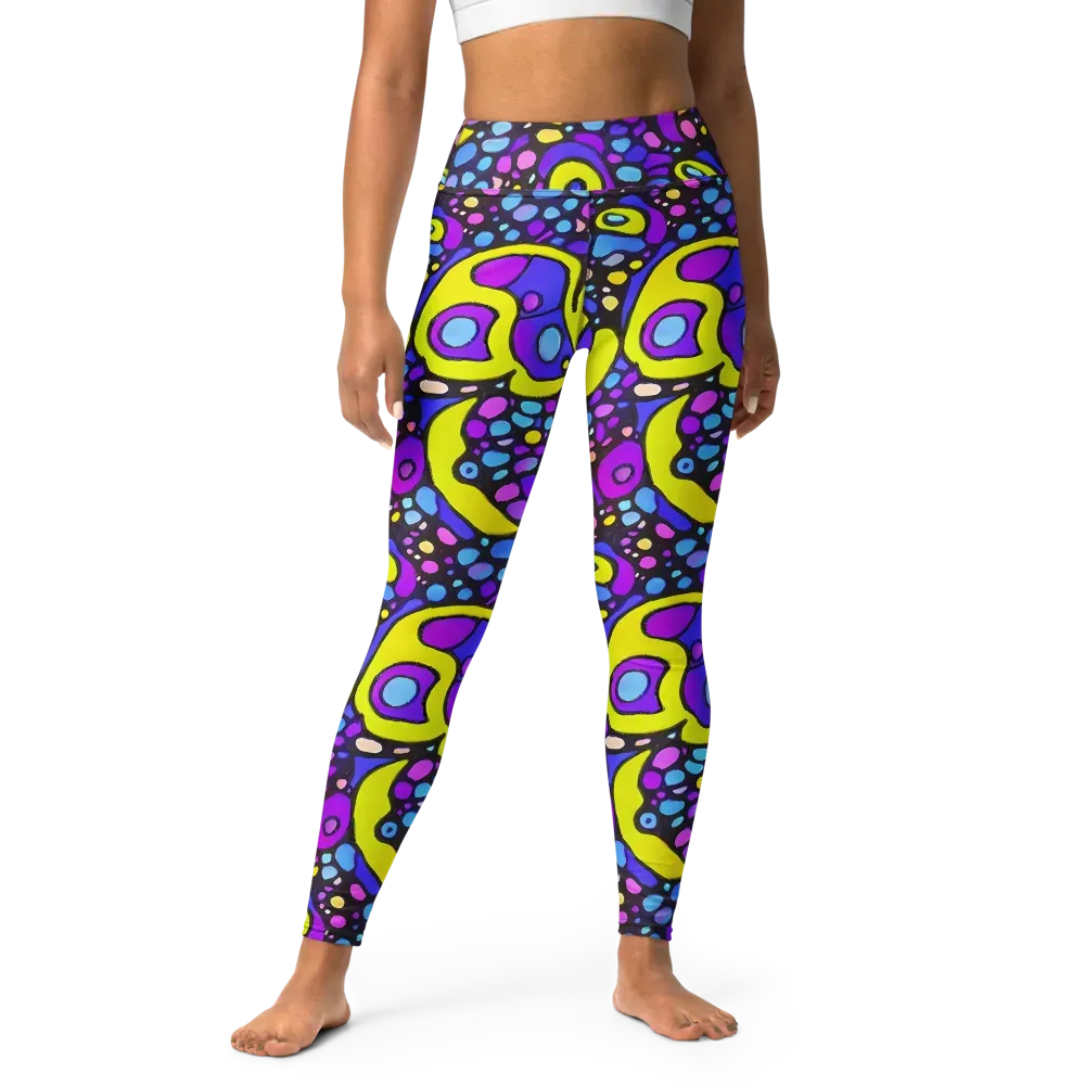 Chromatic Orbits on Yoga Leggings — Front