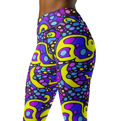 Chromatic Orbits on a Yoga Leggings