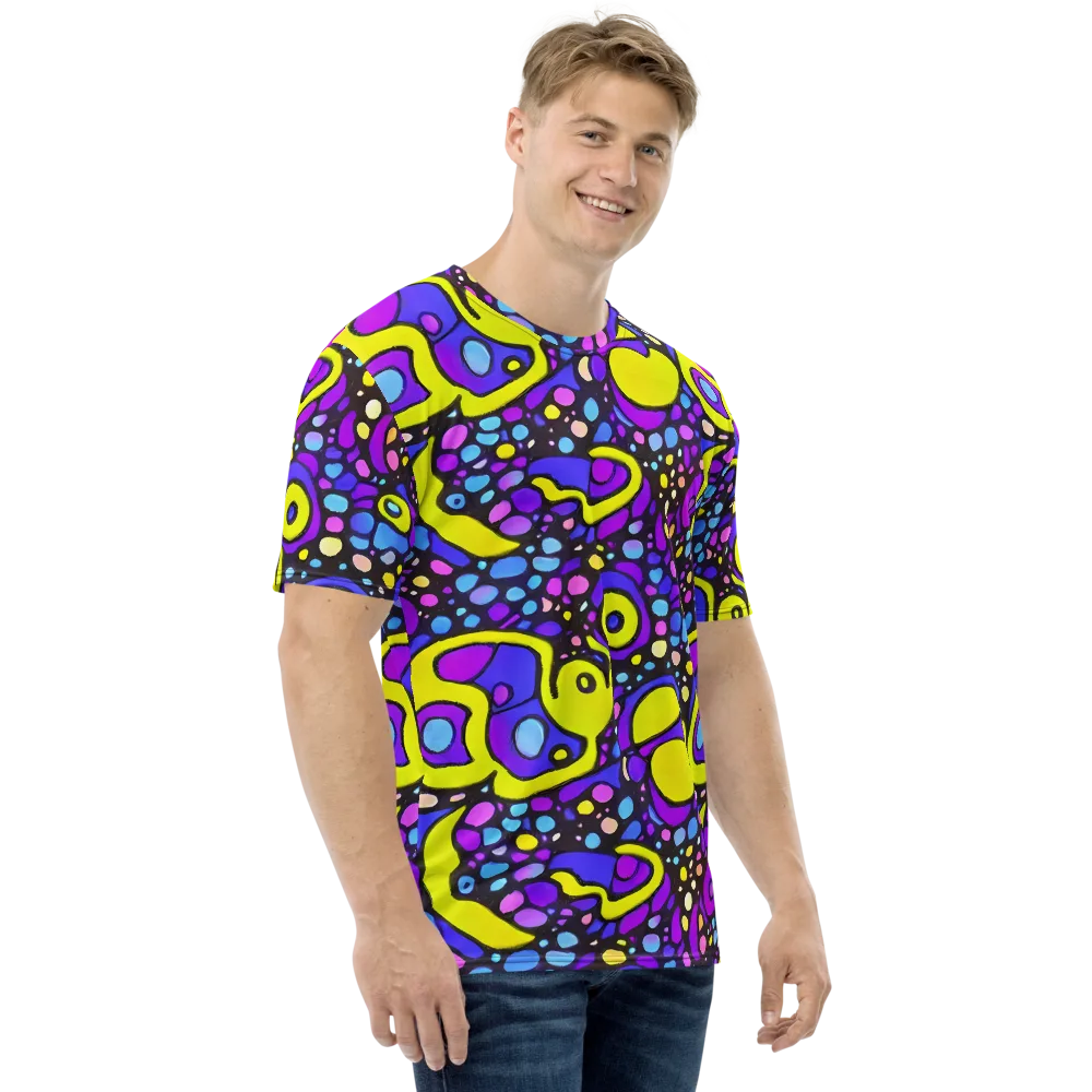 Chromatic Orbits on Men's Crew Neck T-Shirt — Right