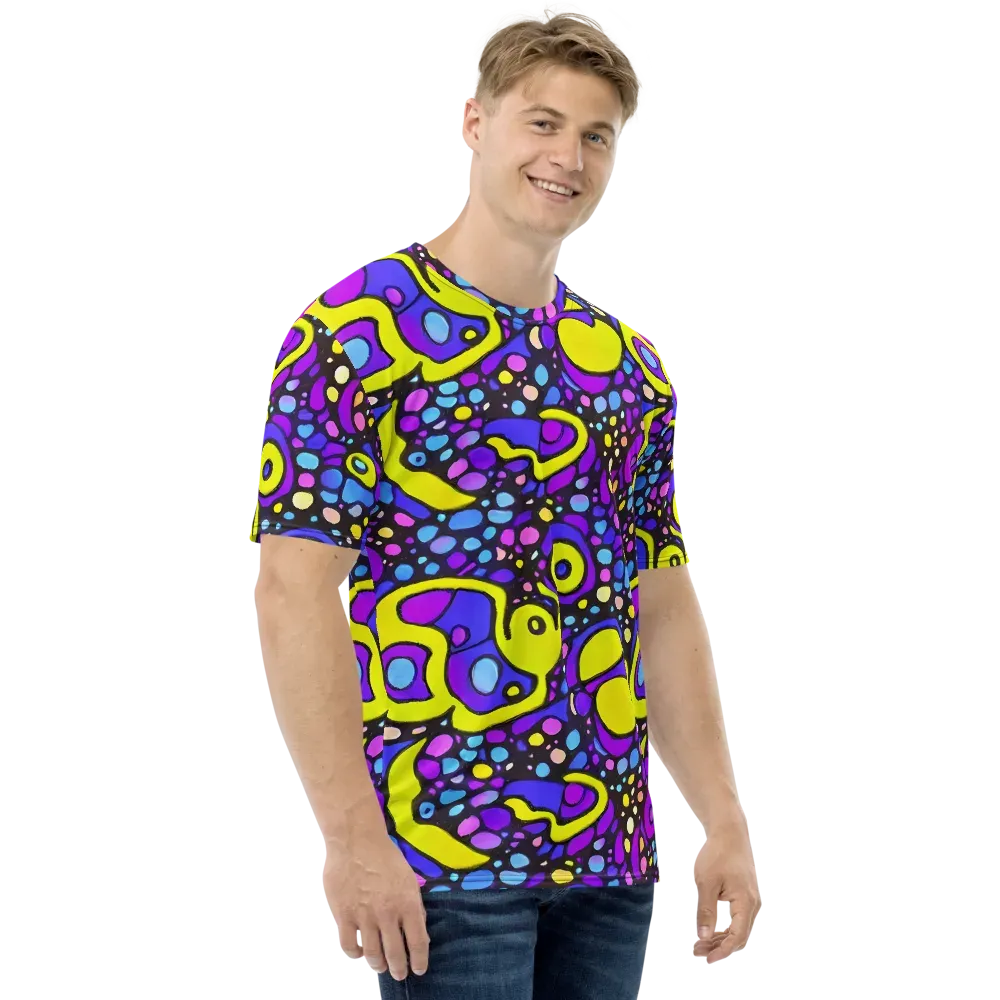 Chromatic Orbits on Men's Crew Neck T-Shirt — Right