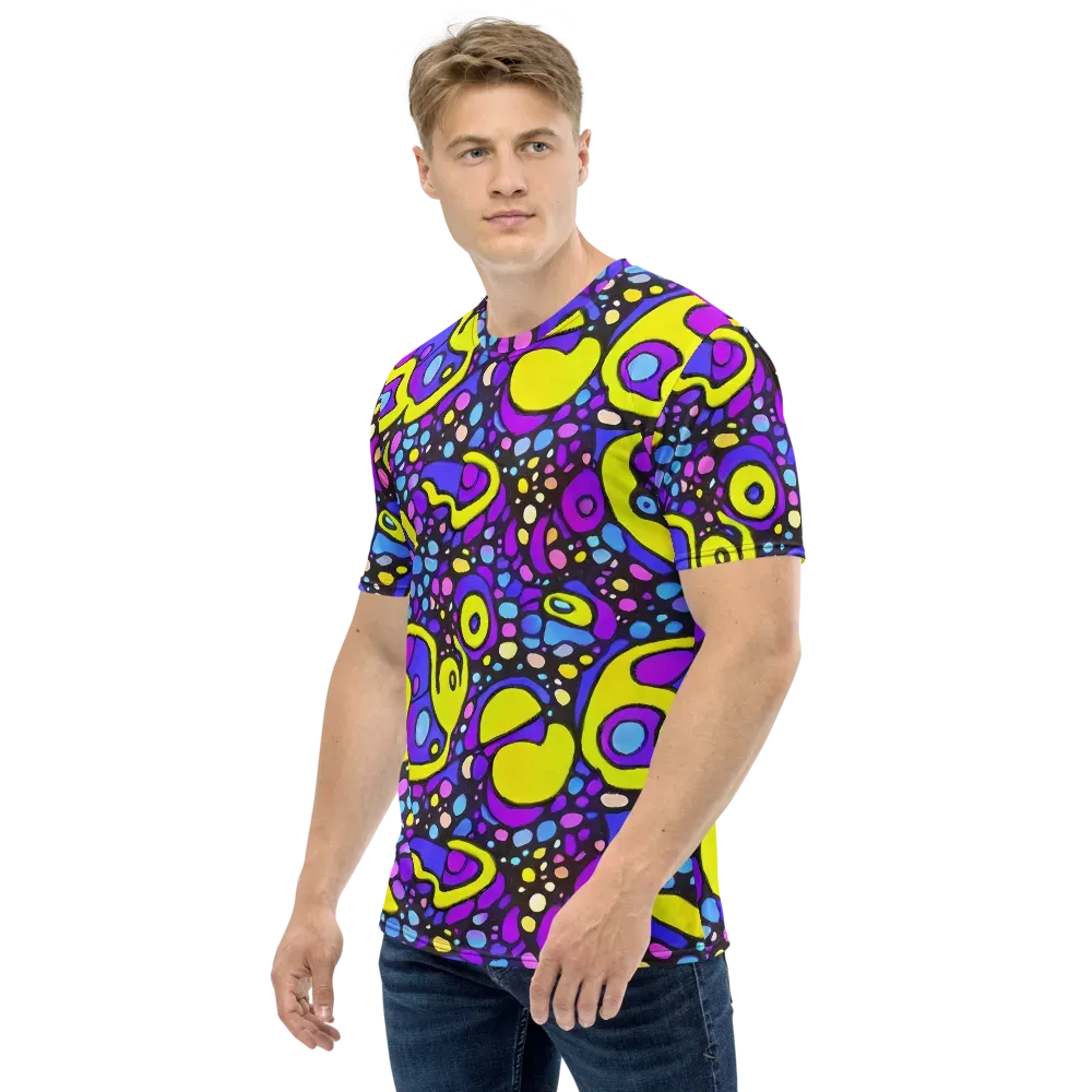 Chromatic Orbits on Men's Crew Neck T-Shirt — Left