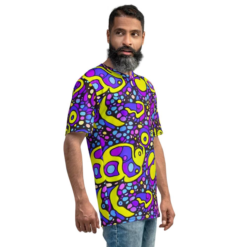 Chromatic Orbits on Men's Crew Neck T-Shirt — Right