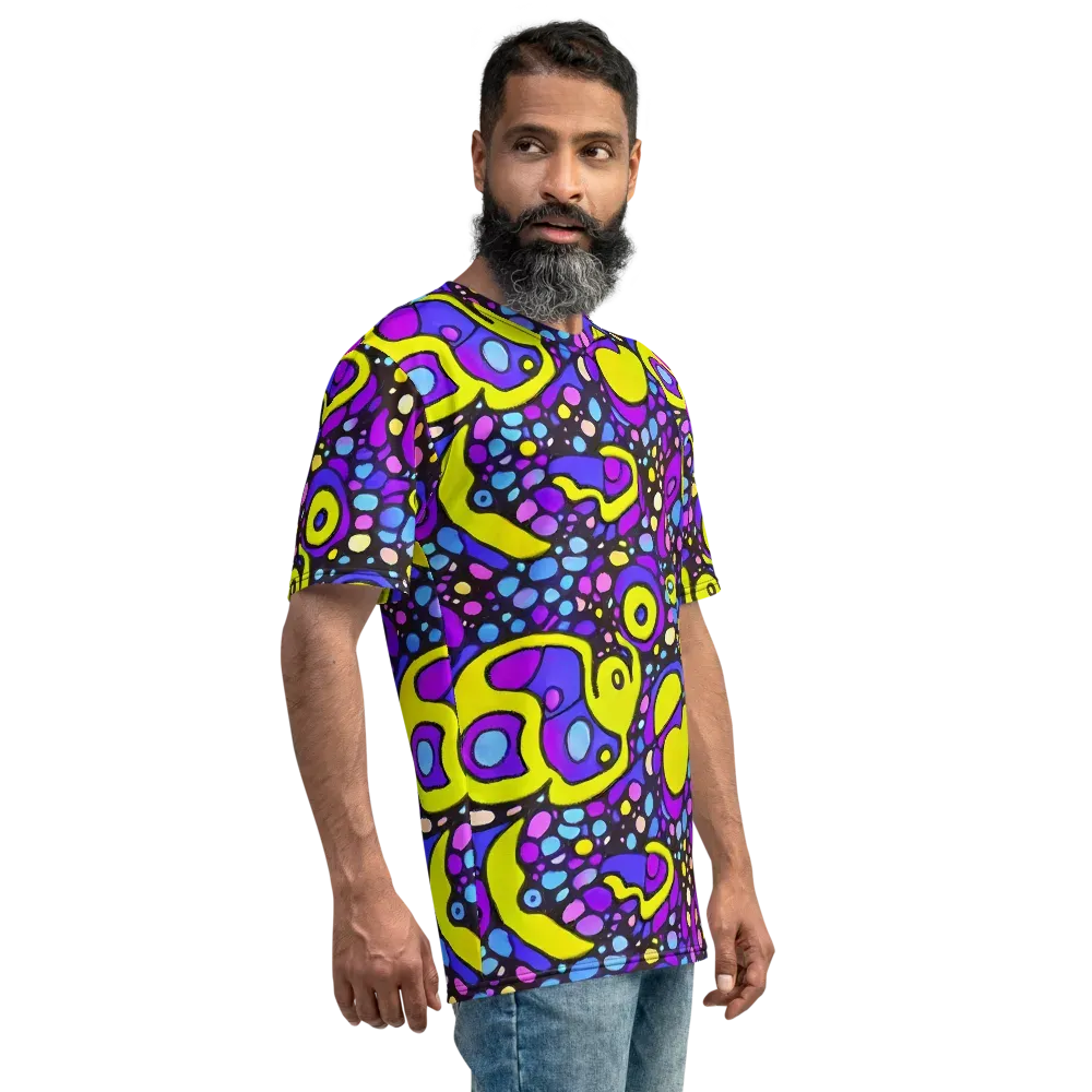 Chromatic Orbits on Men's Crew Neck T-Shirt — Right