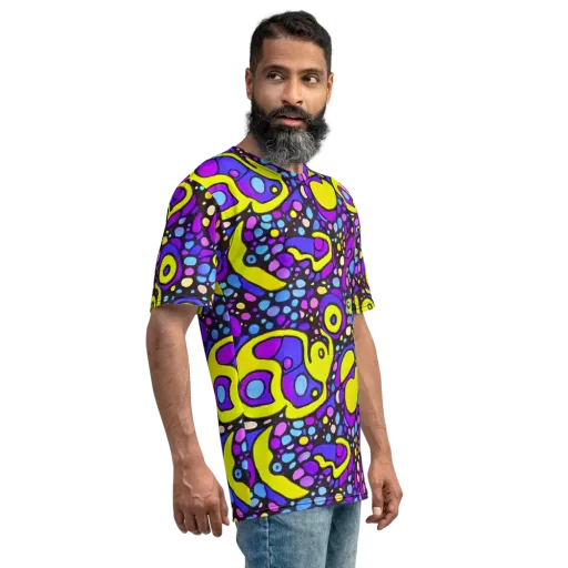 Chromatic Orbits on a Men's Crew Neck T-Shirt