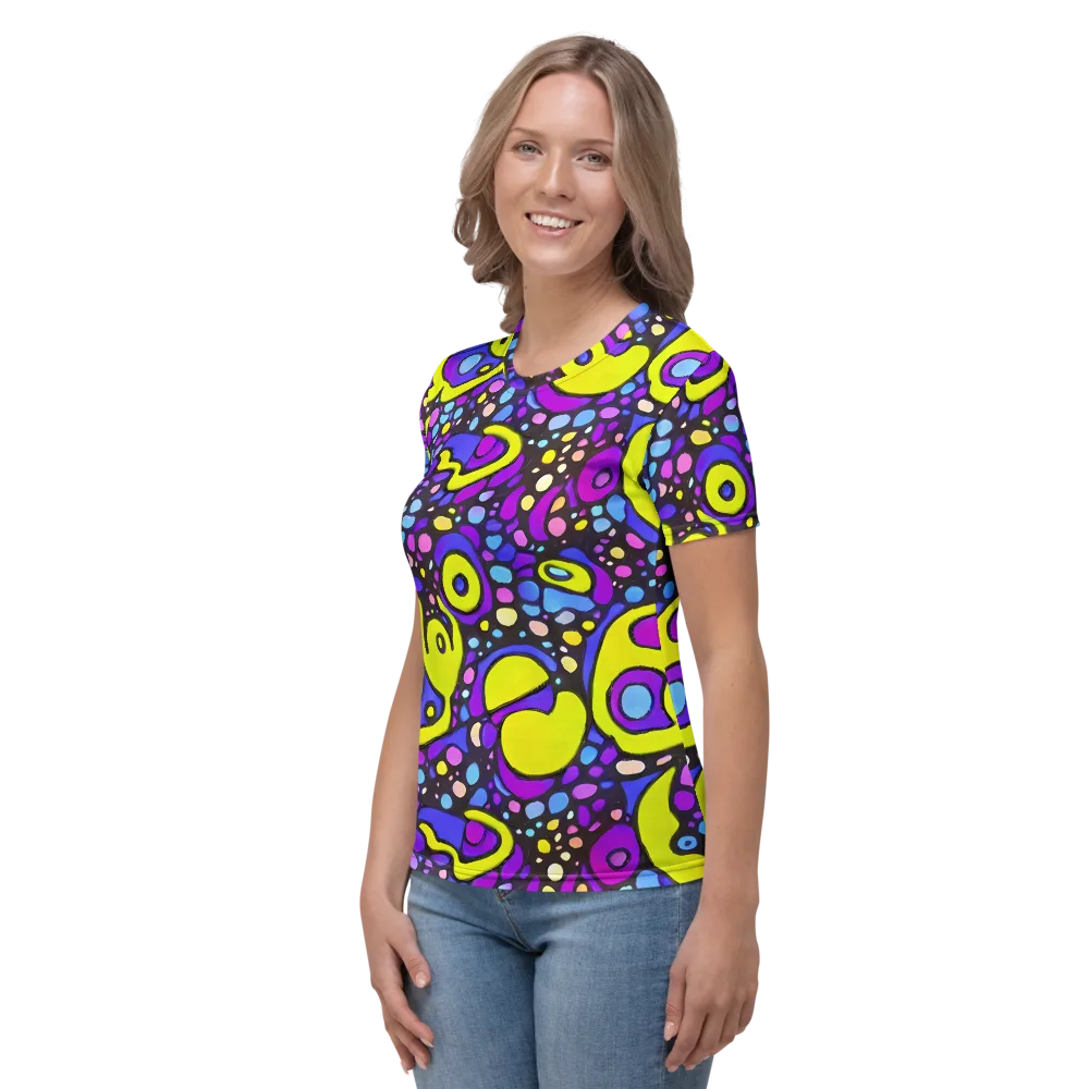 Chromatic Orbits on Women's Crew Neck T-Shirt — Left