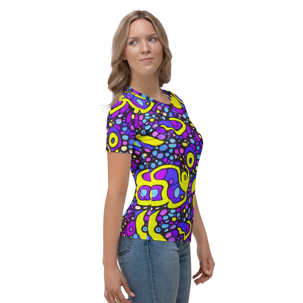 Chromatic Orbits on Women's Crew Neck T-Shirt — Right