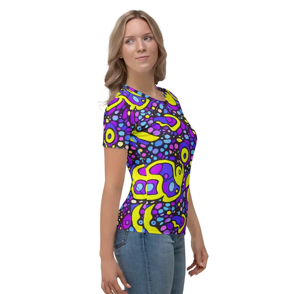 Chromatic Orbits on Women's Crew Neck T-Shirt — Right