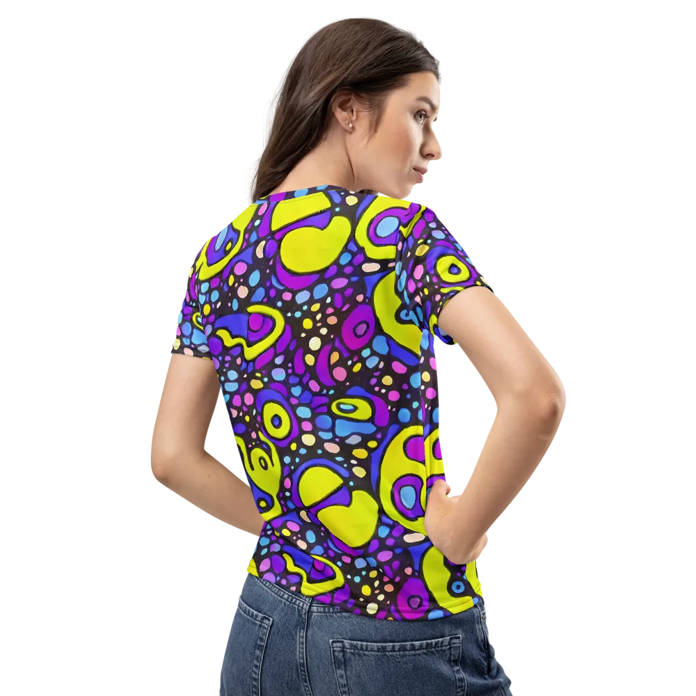 Chromatic Orbits on Women's Crew Neck T-Shirt — Back