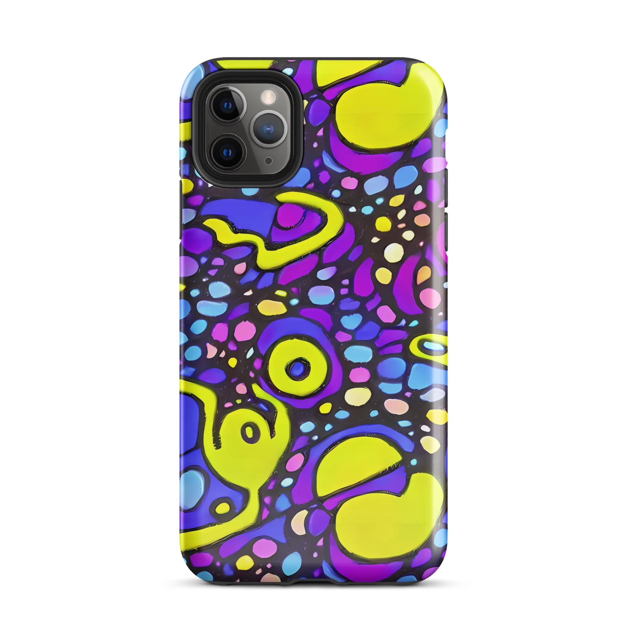 Chromatic Orbits on Tough Case for iPhone® — Front