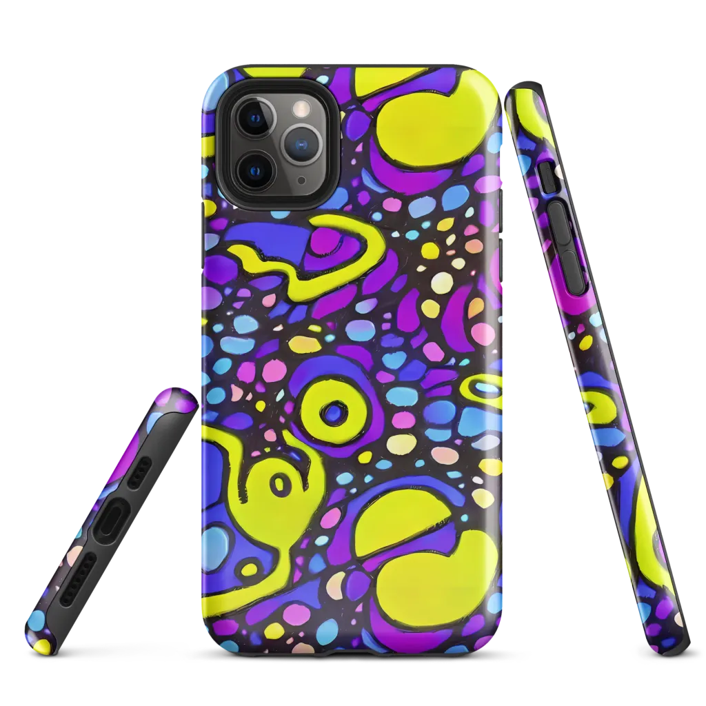 Chromatic Orbits on Tough Case for iPhone® — Front