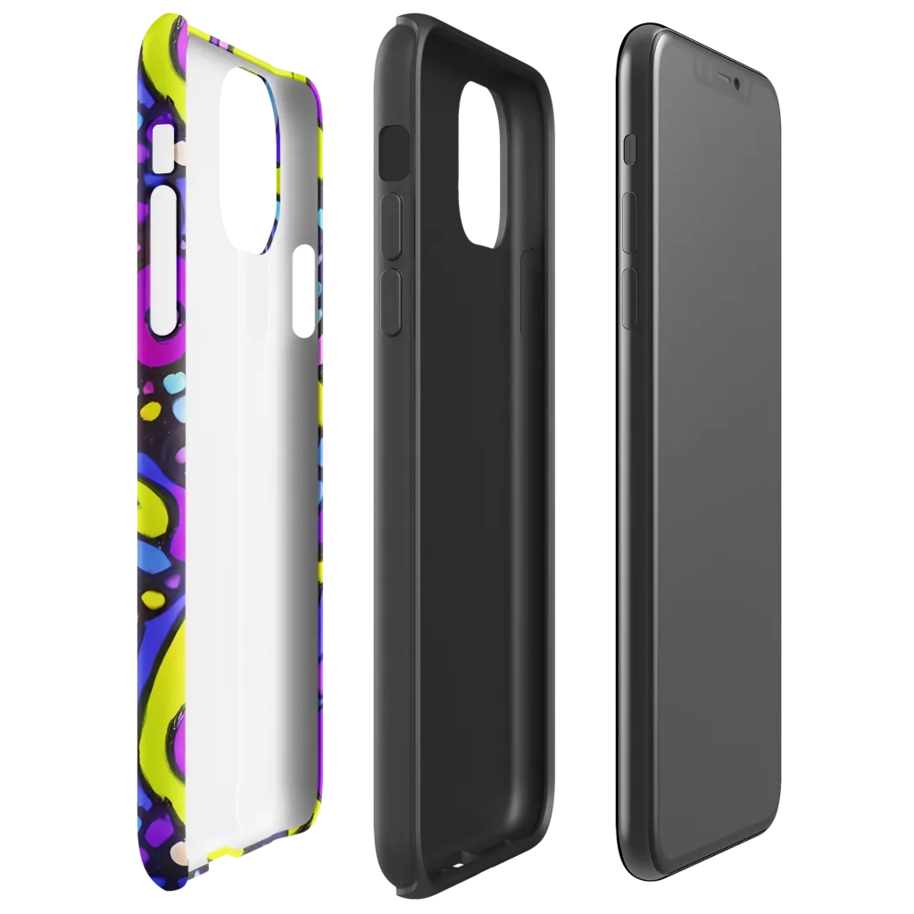 Chromatic Orbits on Tough Case for iPhone® — Right