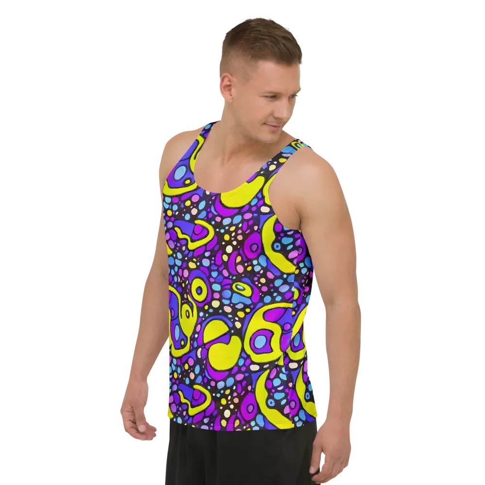 Chromatic Orbits on Men's Tank Top — Left Front