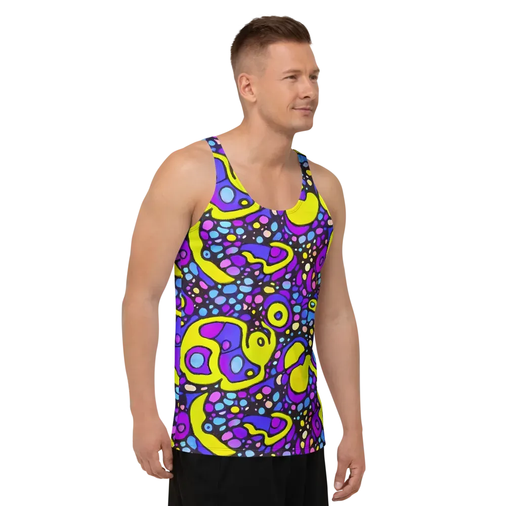 Chromatic Orbits on Men's Tank Top — Right Front