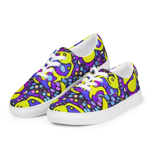 Chromatic Orbits on a Men's Lace-Up Canvas Shoes