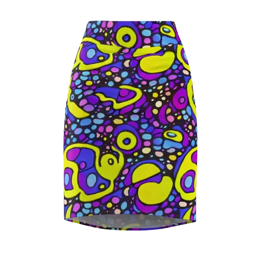 Chromatic Orbits on a Pencil Skirt