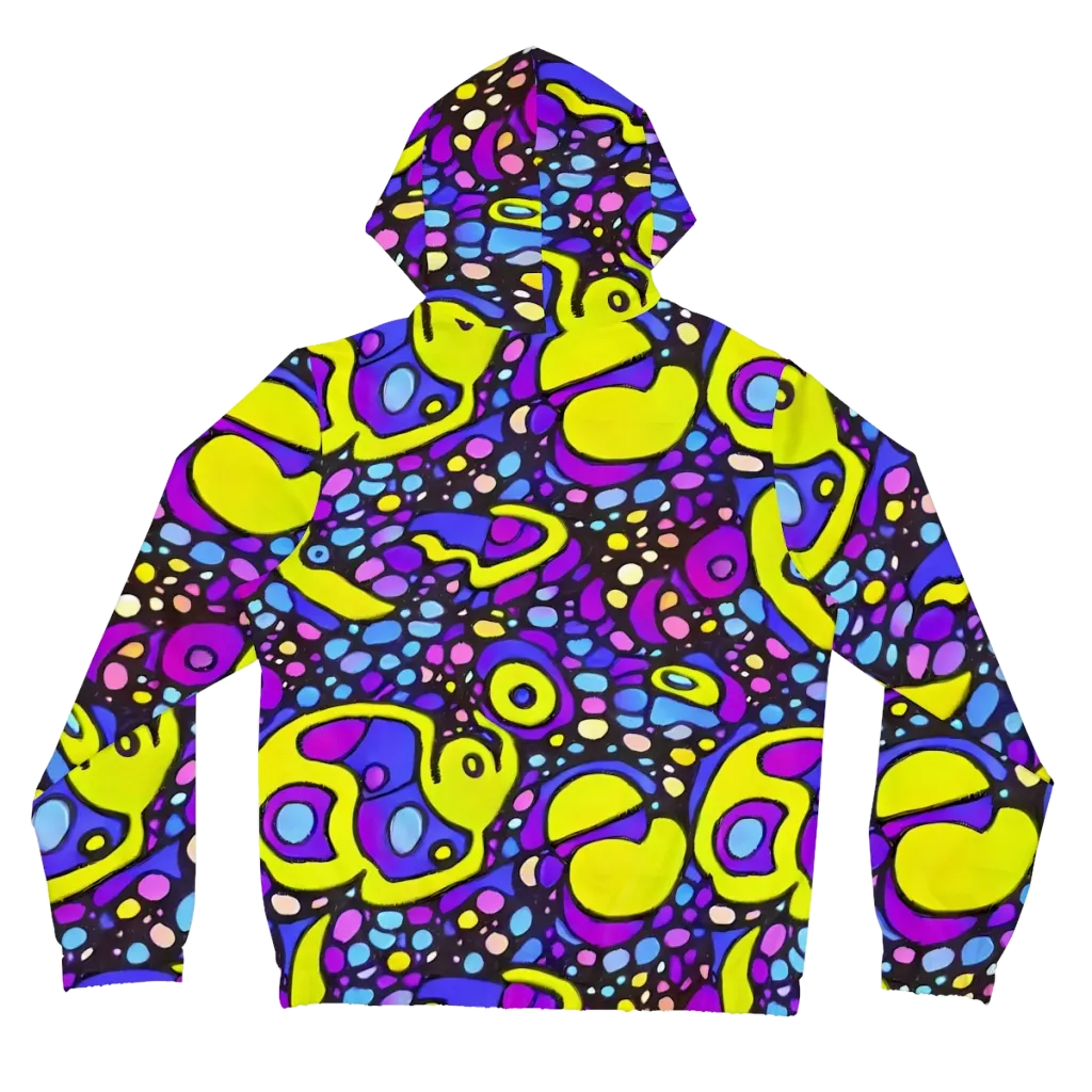 Chromatic Orbits on Women's Full-Zip Hoodie — Back