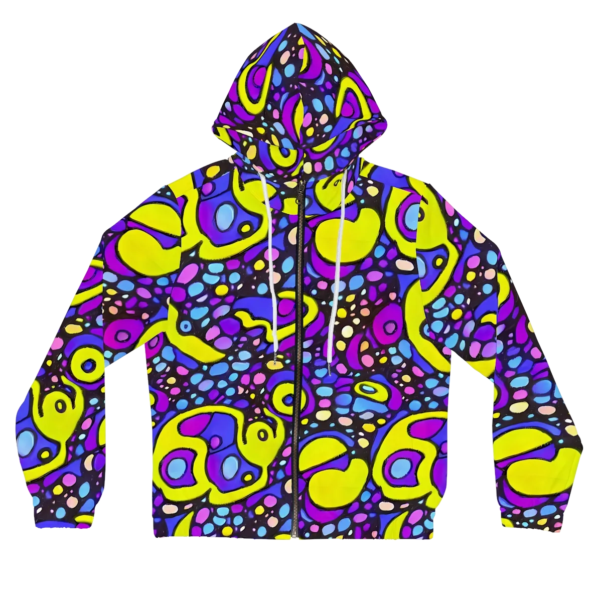 Chromatic Orbits on Women's Full-Zip Hoodie — Front