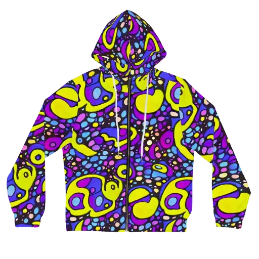 Chromatic Orbits on a Women's Full-Zip Hoodie