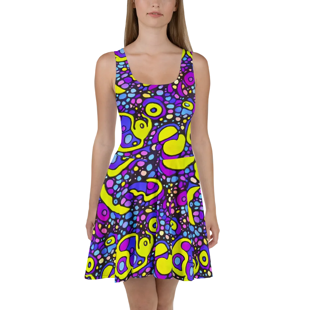 Chromatic Orbits on Skater Dress — Front