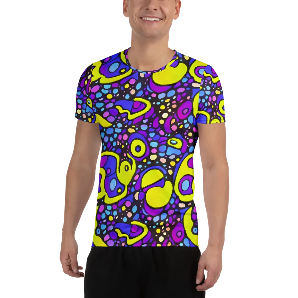 Chromatic Orbits on Men's Athletic T-Shirt — Front