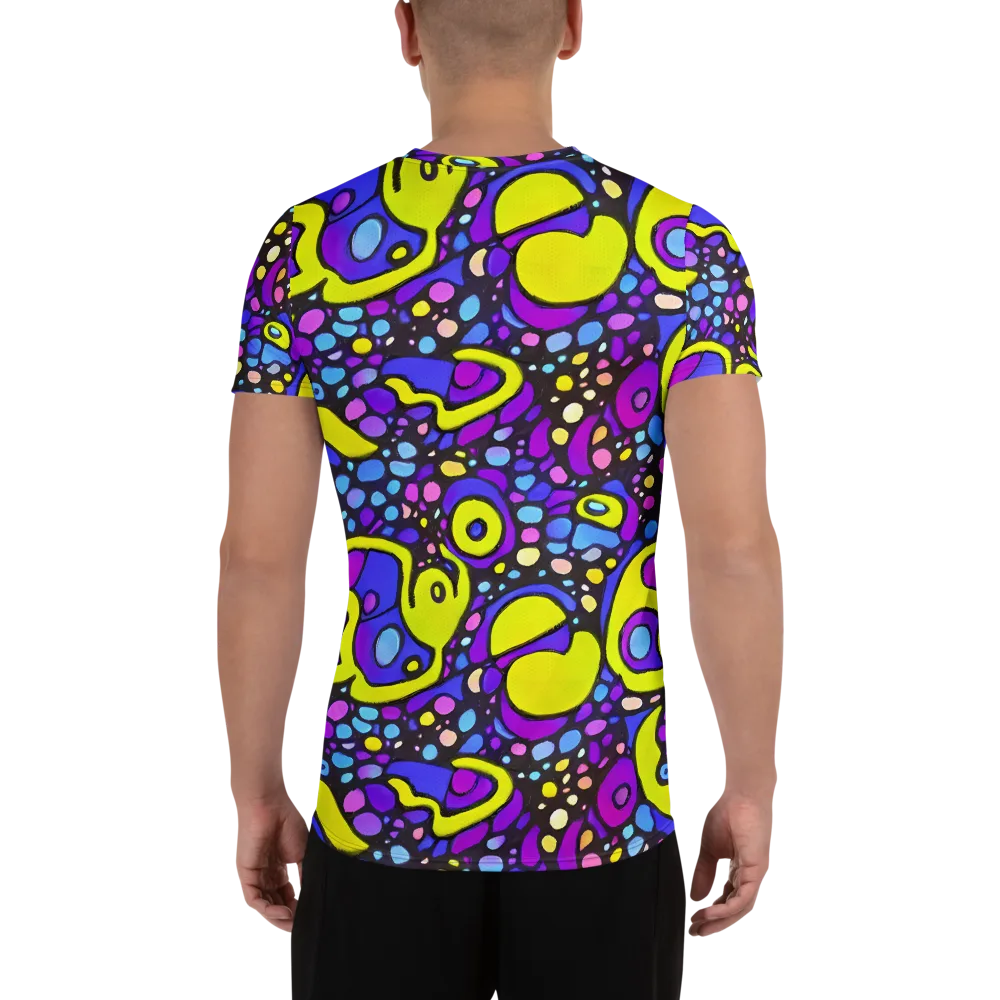 Chromatic Orbits on Men's Athletic T-Shirt — Back