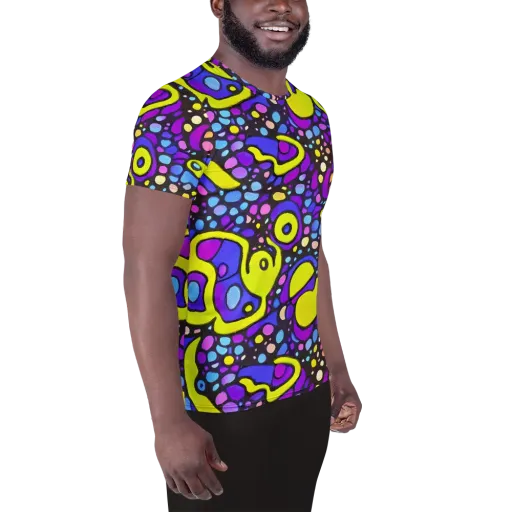 Chromatic Orbits on a Men's Athletic T-Shirt