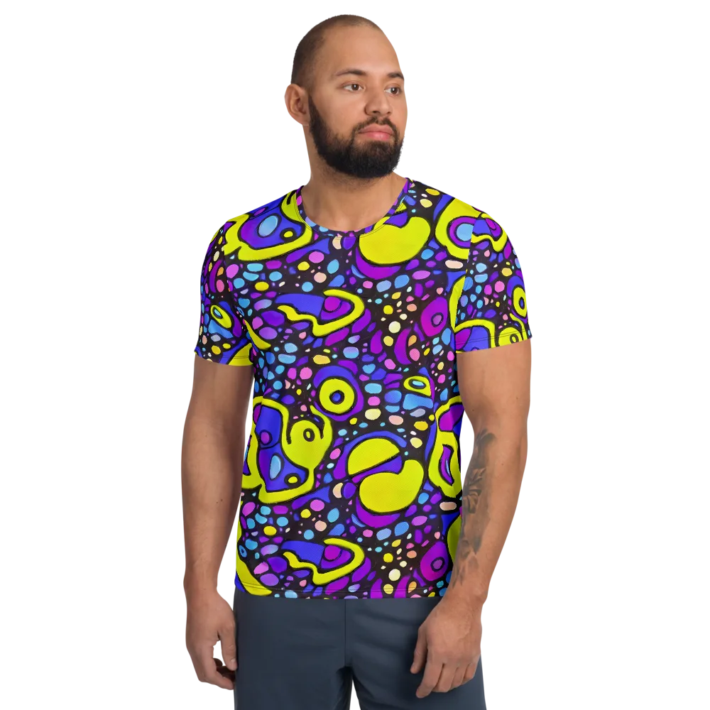 Chromatic Orbits on Men's Athletic T-Shirt — Front