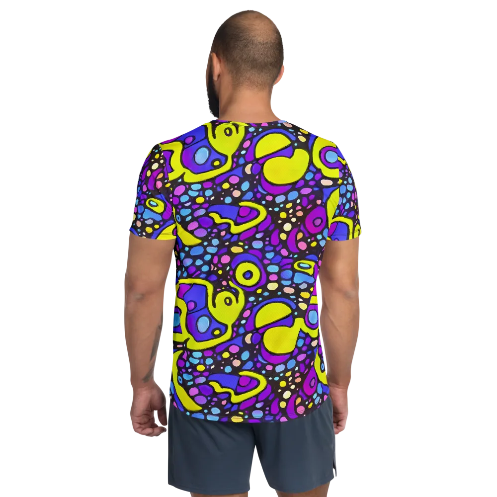 Chromatic Orbits on Men's Athletic T-Shirt — Back