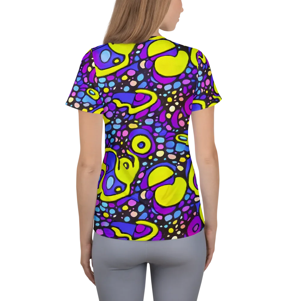 Chromatic Orbits on Women's Athletic T-Shirt — Back