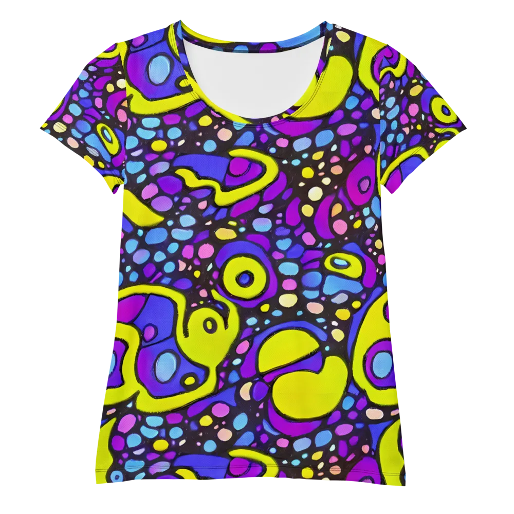 Chromatic Orbits on Women's Athletic T-Shirt — Front