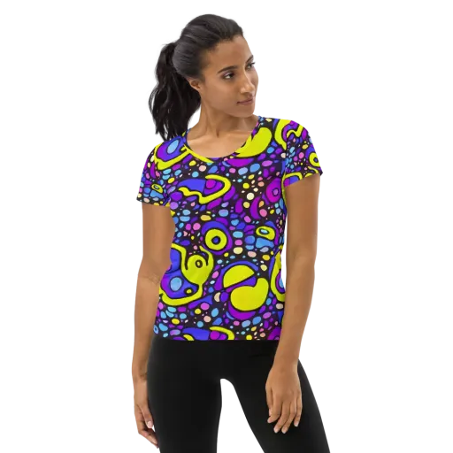 Chromatic Orbits on a Women's Athletic T-Shirt