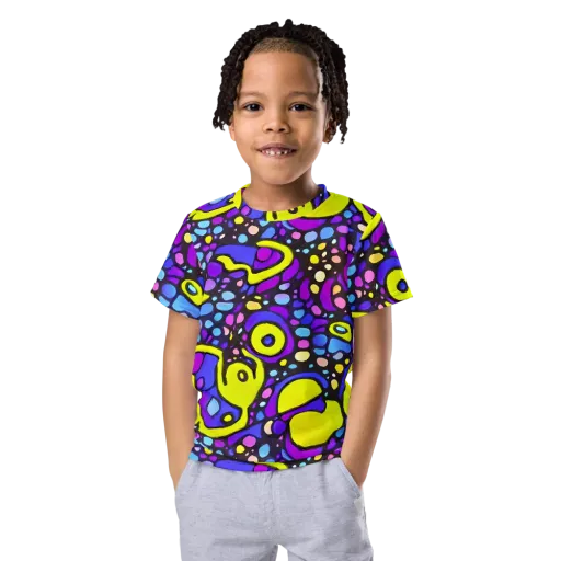 Chromatic Orbits on a Kids Crew Neck T-Shirt