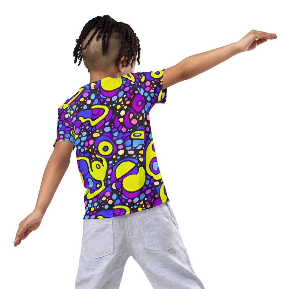Chromatic Orbits on Kids Crew Neck T-Shirt — Back