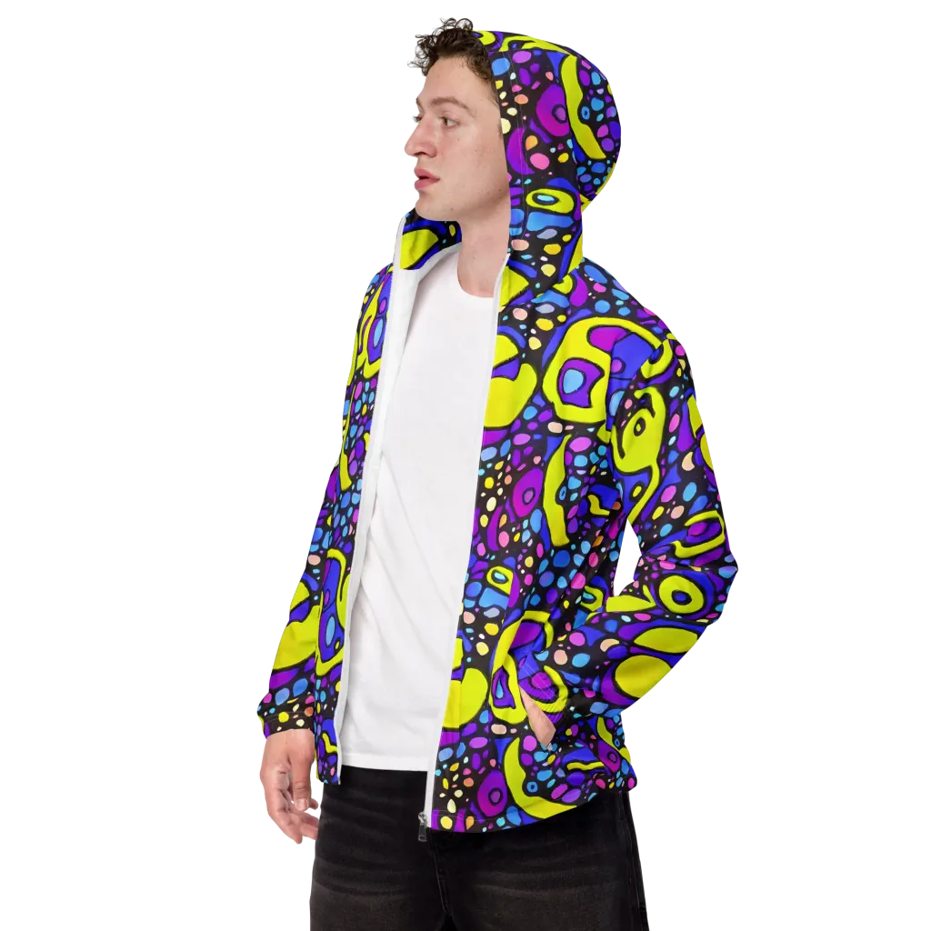 Chromatic Orbits on Men's Windbreaker — Left Front