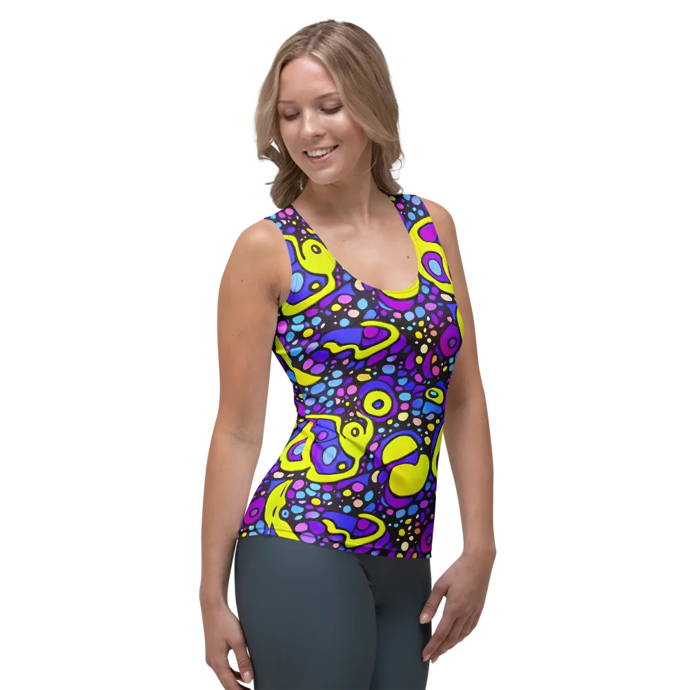Chromatic Orbits on Women's Tank Top — Right Front