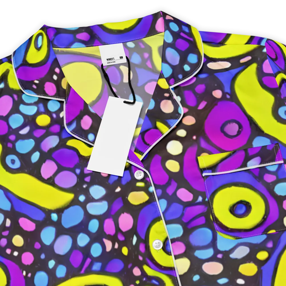 Chromatic Orbits on Women's Short Sleeve Pajama Top — Product details